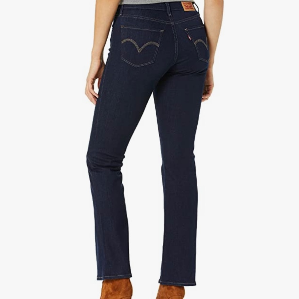 LEVI’S Curvy Bootcut Dark Wash Denim Jeans